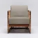 Palms Lounge Chair Chestnut/Pebble