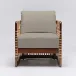 Palms Lounge Chair Chestnut/Sisal