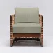 Palms Lounge Chair Chestnut/Fern