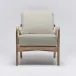 Delray Lounge Chair White Ceruse/Fog