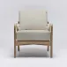 Delray Lounge Chair White Ceruse/Hemp