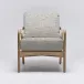 Delray Lounge Chair White Ceruse/Jade