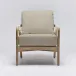 Delray Lounge Chair White Ceruse/Straw