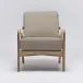 Delray Lounge Chair White Ceruse/Sisal
