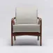 Delray Lounge Chair Chestnut/Fog