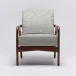 Delray Lounge Chair Chestnut/Jade