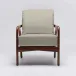 Delray Lounge Chair Chestnut/Straw