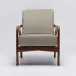 Delray Lounge Chair Chestnut/Sisal