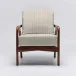 Delray Lounge Chair Chestnut/Natural Cream