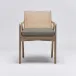 Delray Arm Chair White Ceruse/Moss