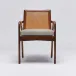 Delray Arm Chair Chestnut/Hemp