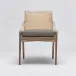 Delray Side Chair White Ceruse/Moss