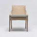 Delray Side Chair White Ceruse/Fog