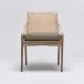 Delray Side Chair White Ceruse/Pebble