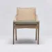 Delray Side Chair White Ceruse/Fawn