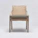 Delray Side Chair White Ceruse/Sisal