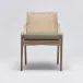 Delray Side Chair White Ceruse/Fern