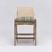 Delray Counter Stool White Ceruse/Sage