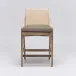 Delray Counter Stool White Ceruse/Pebble