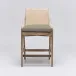 Delray Counter Stool White Ceruse/Sisal
