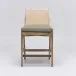 Delray Counter Stool White Ceruse/Fern