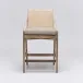 Delray Counter Stool White Ceruse/Natural Cream