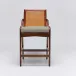 Delray Counter Stool Chestnut/Straw