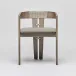 Maryl III Dining Chair Washed Grey/Hemp