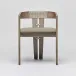 Maryl III Dining Chair Washed Grey/Straw