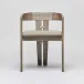 Maryl III Dining Chair Washed Grey/Natural Cream
