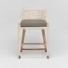 Boca Counter Stool White Wash/Moss