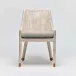 Boca Dining Chair White Wash/Natural Cream