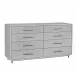 Alma 8 Drawer Chest, Light Grey