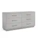 Taylor 6 Drawer Chest, Light Grey