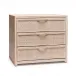 Melbourne 3 Drawer Chest, White Wash