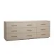 Livia 9 Drawer Chest - Sand