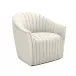 Channel Swivel Chair, Pearl