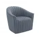Channel Swivel Chair, Azure