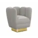 Gallery Swivel Chair Brass, Grey