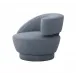 Arabella Right Swivel Chair, Azure