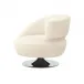 Isabella Right Swivel Chair, Pure