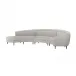Capri Left Chaise Sectional, Rock