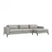 Izzy Right Chaise Sectional, Grey