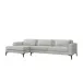 Izzy Left Chaise Sectional, Fresco
