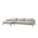 Izzy Left Chaise Sectional, Storm