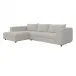Comodo Left Chaise Sectional, Rock