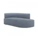 Martine Left Chaise, Azure