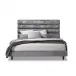 Channel Upholstered Bed Grey King