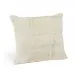 Goat Skin Square Pillow, Ivory