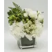White Hydrangea Floral Succulents/Eucalyptus 15 x 14 x 15"